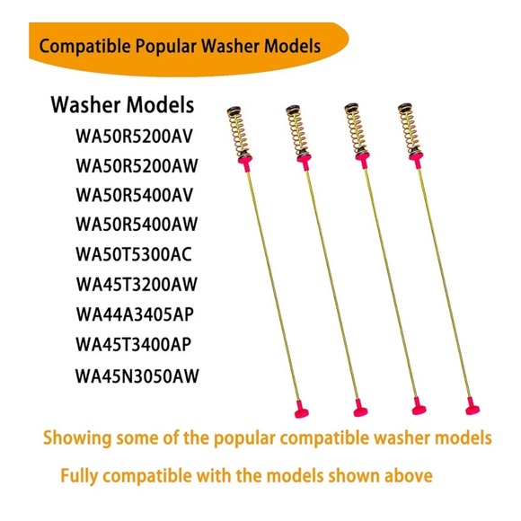 Washer Suspension Rod Kit DC97-16350U DC97-I6350T for Samsung Washing Machine - Picture 6 of 7